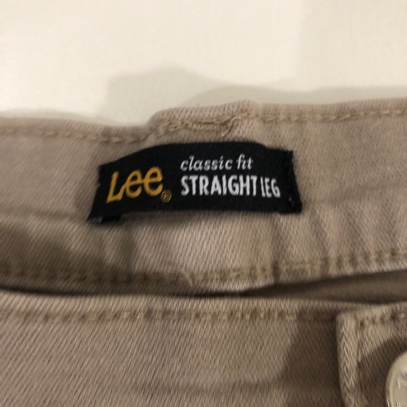 Lee Classic-Fit Straight-Leg Jean Beige Size 12 - Picture 9 of 9